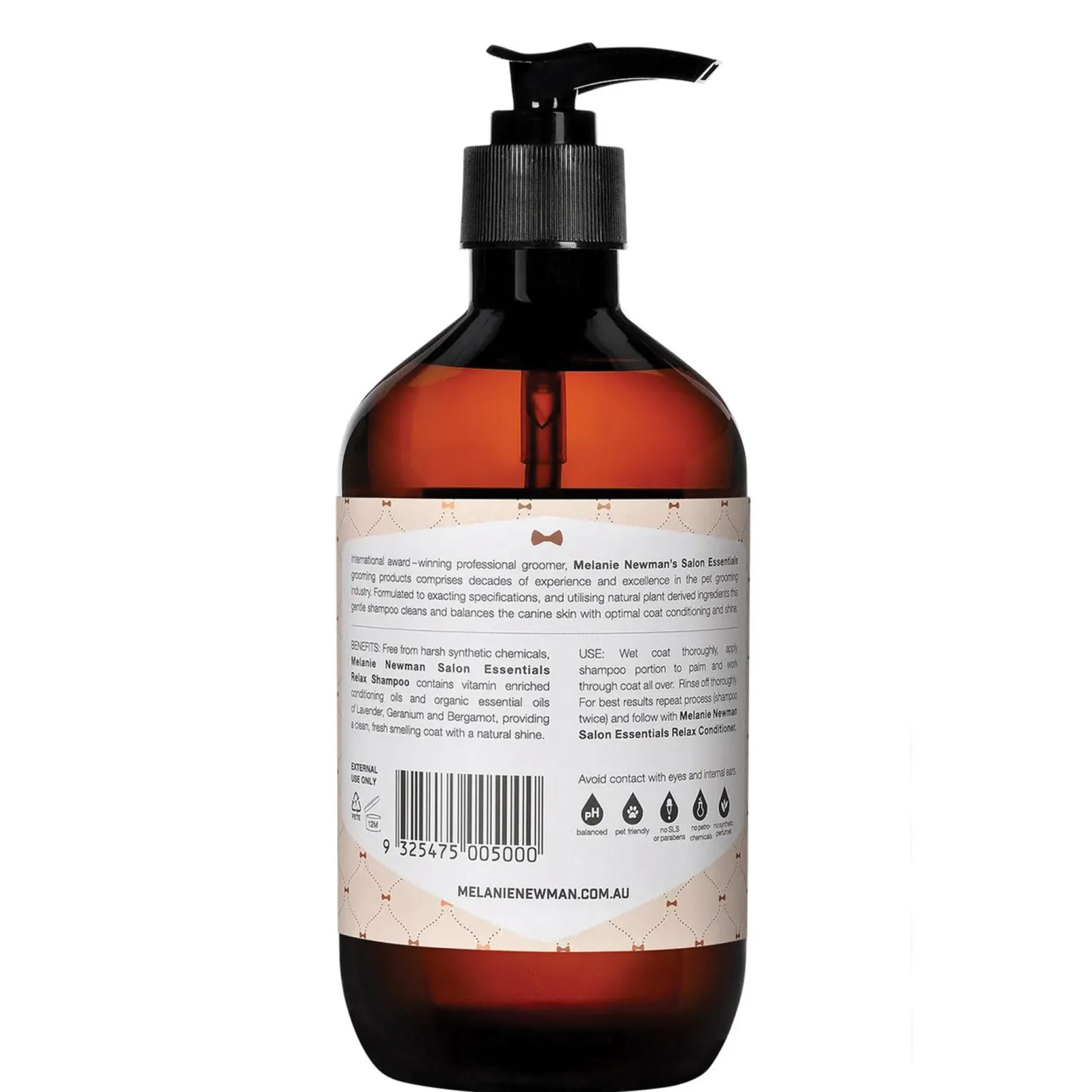 Melanie Newman Relax Dog Grooming Shampoo