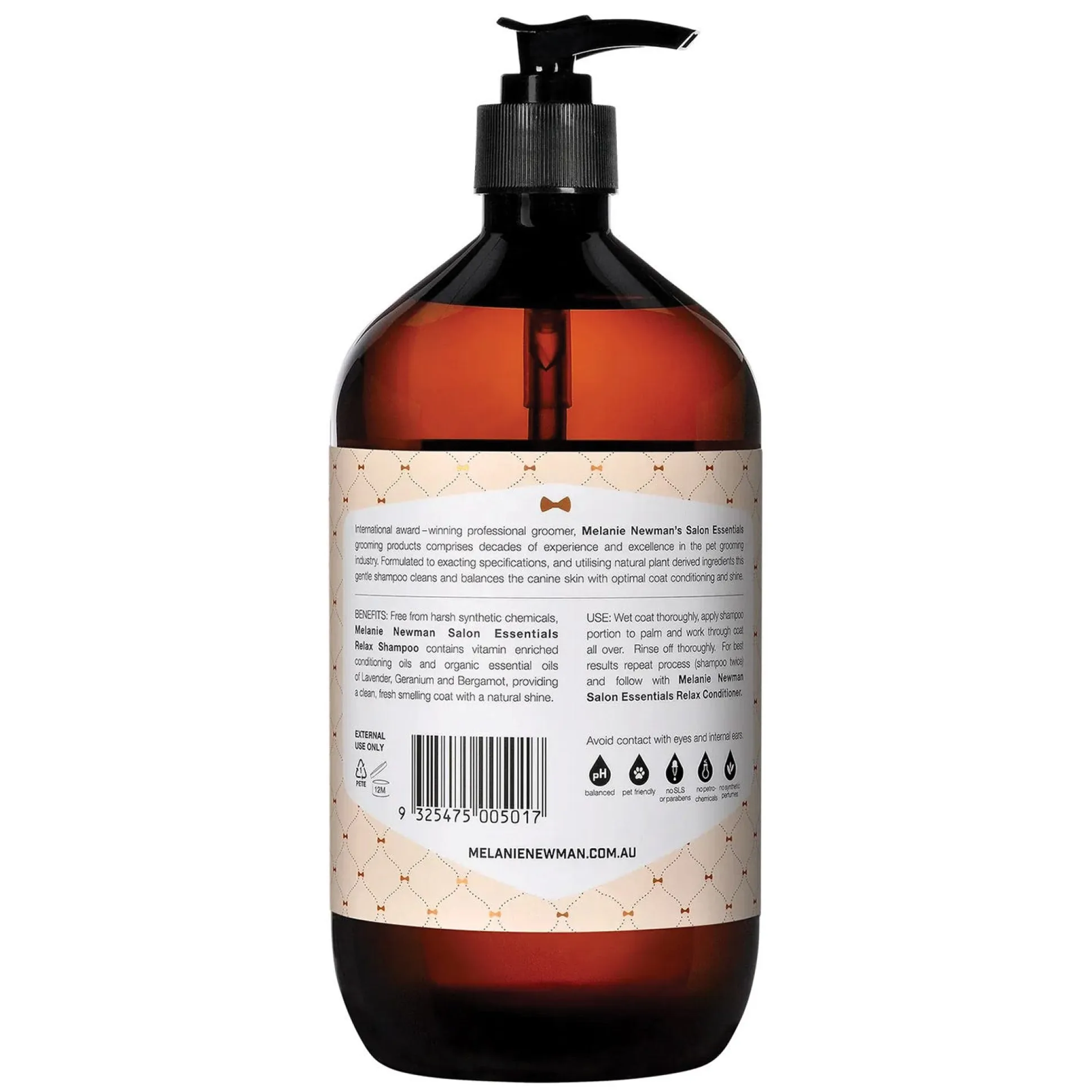 Melanie Newman Relax Dog Grooming Shampoo
