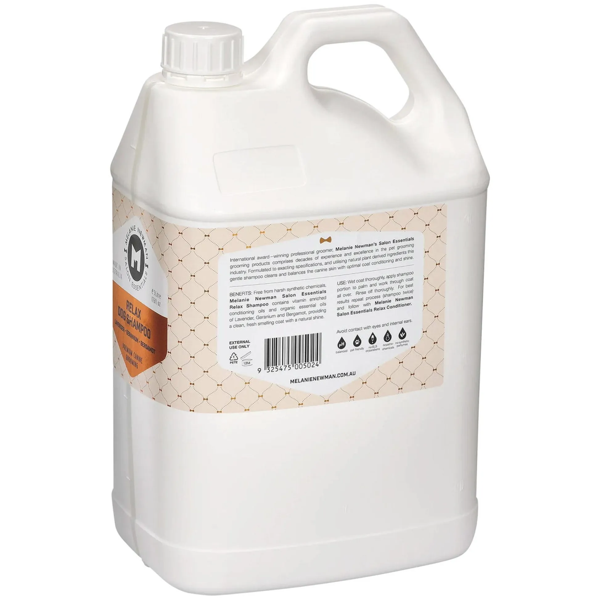Melanie Newman Relax Dog Grooming Shampoo