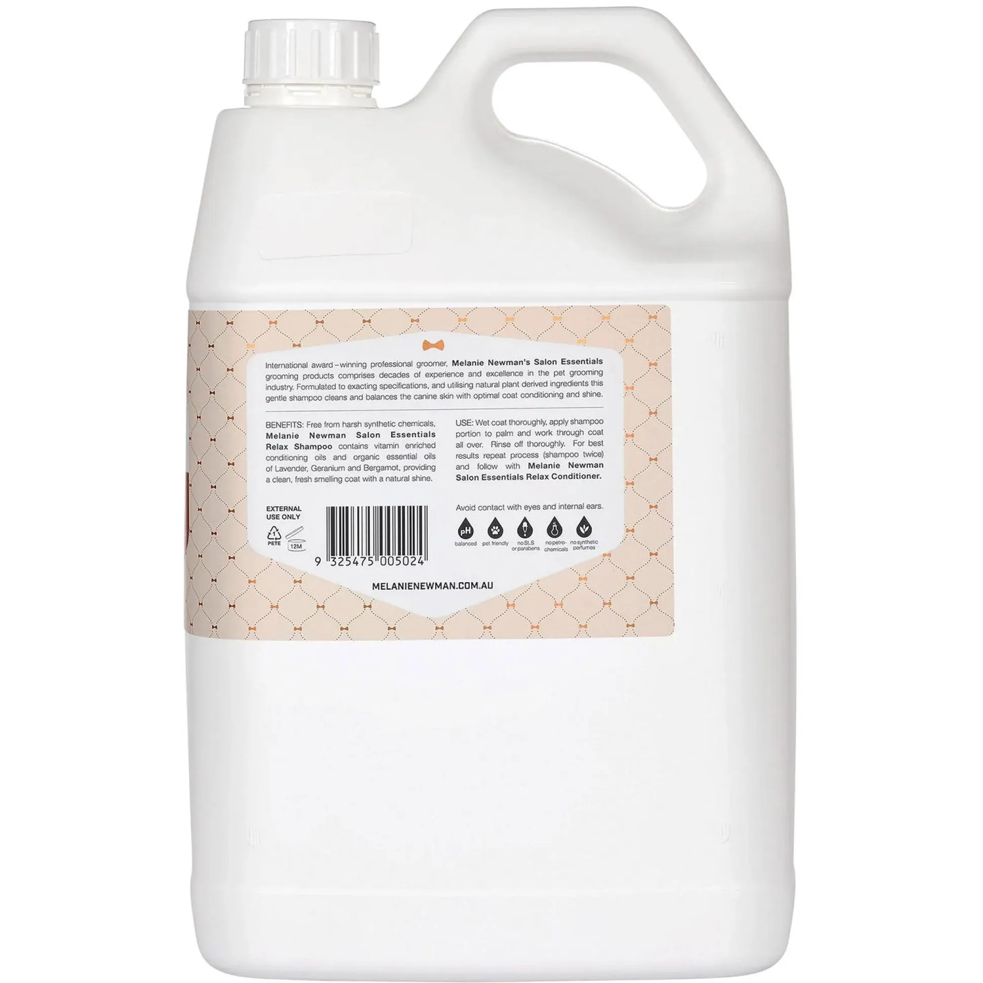 Melanie Newman Relax Dog Grooming Shampoo
