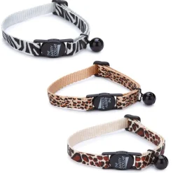 Meow Town Collection Animal Print Cat Collars