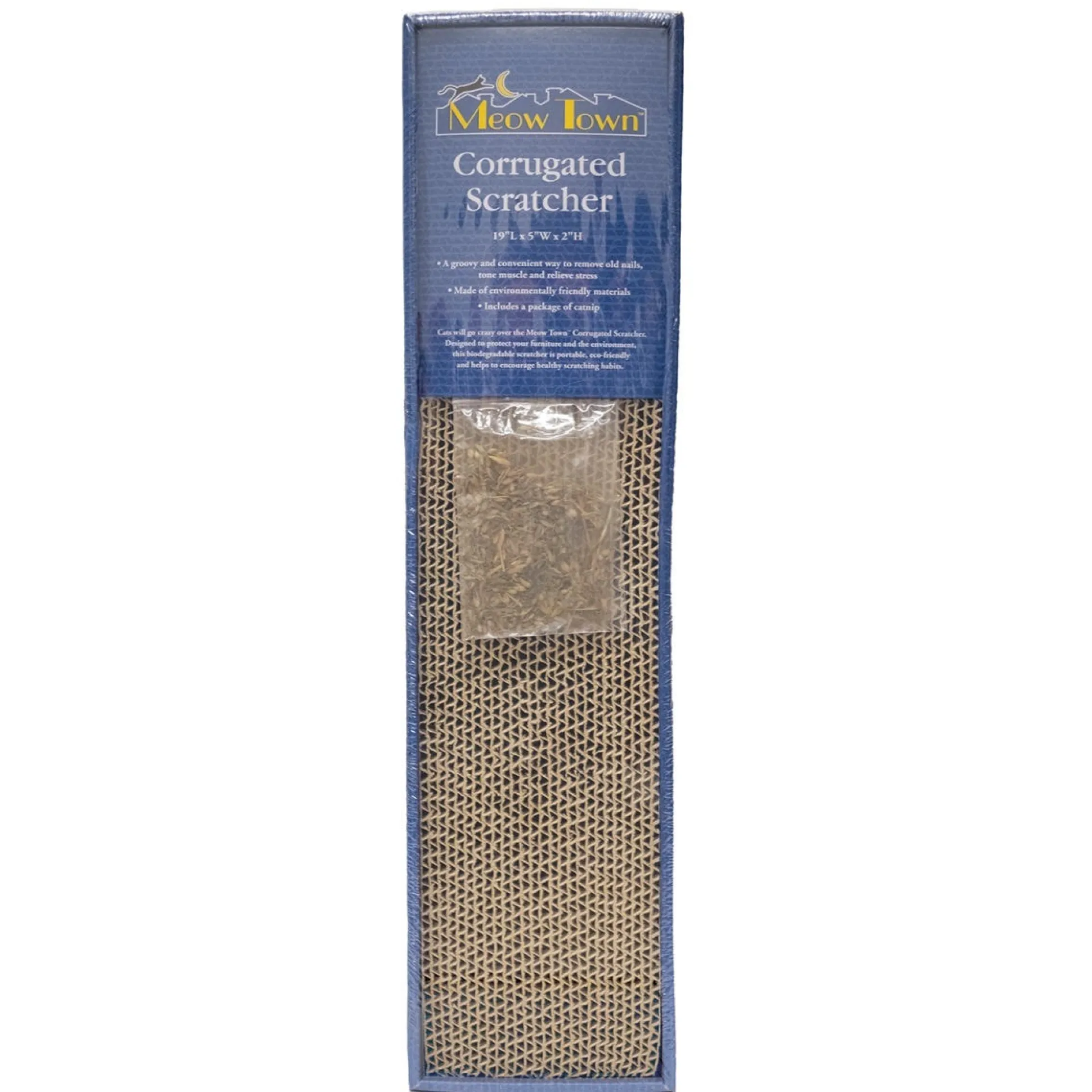 Meow Town Corrugated Scratcher