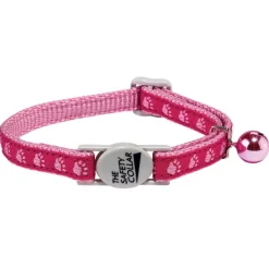 Meow Town Two-Tone Pawprint Cat Collars