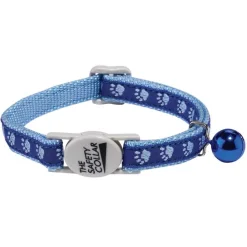 Meow Town Two-Tone Pawprint Cat Collars
