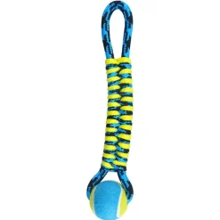 Pet Park Blvd Paracord Rope Twisted Tugs with Tennis Ball