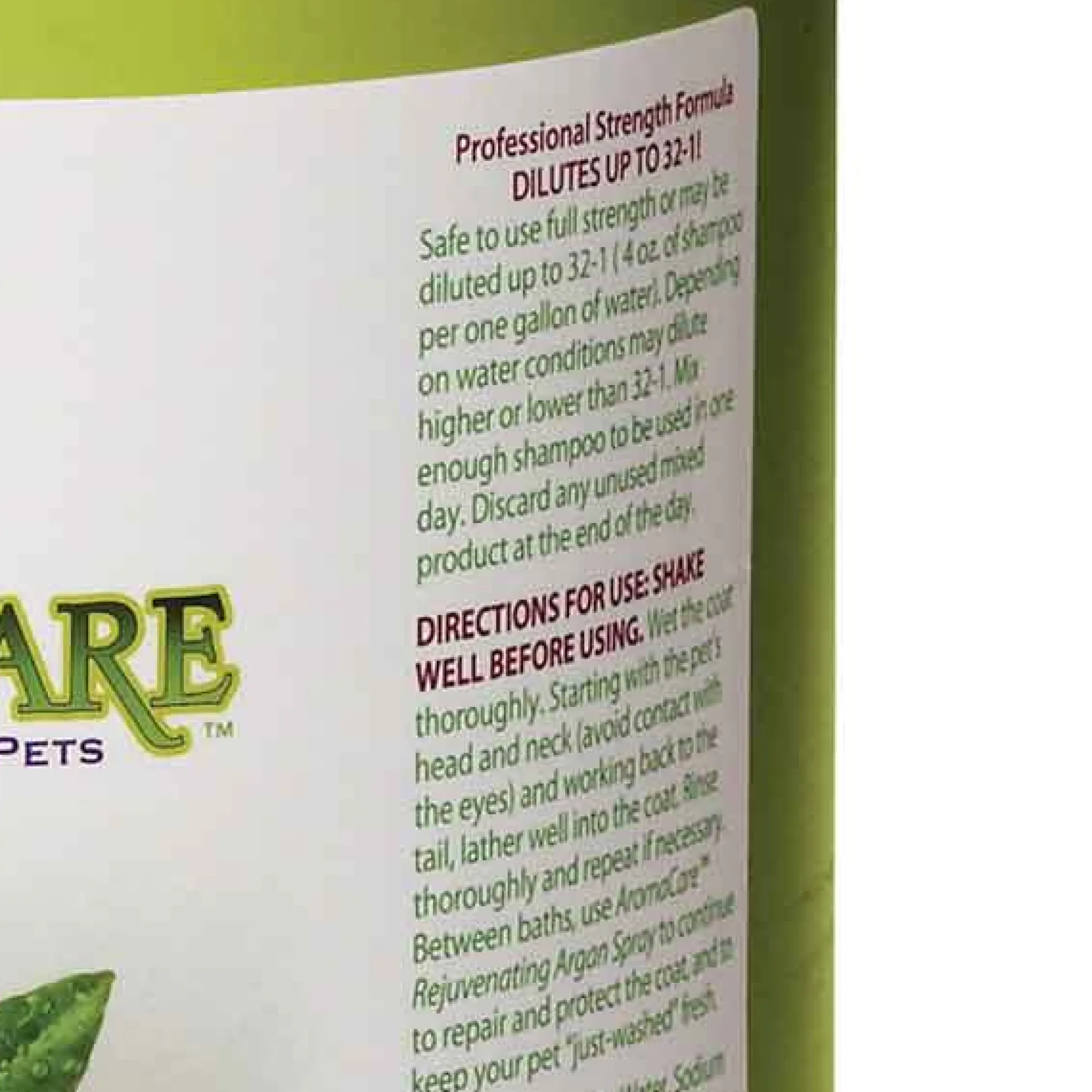 PPP AromaCare Rejuvenating Argan Oil Dog Grooming Shampoo