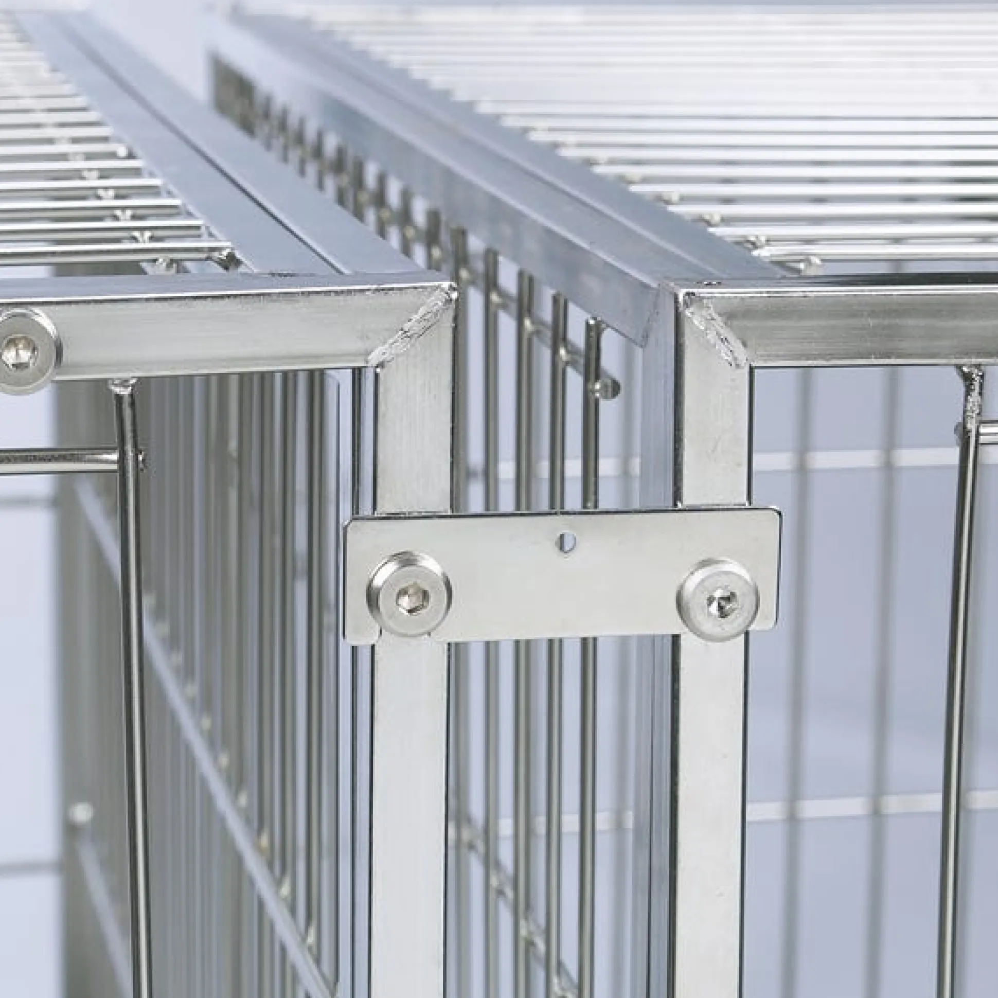 ProSelect Modular Cage Connectors Stainless Steel 4Pk