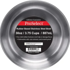ProSelect Stainless Steel Bowls with Rubber Base