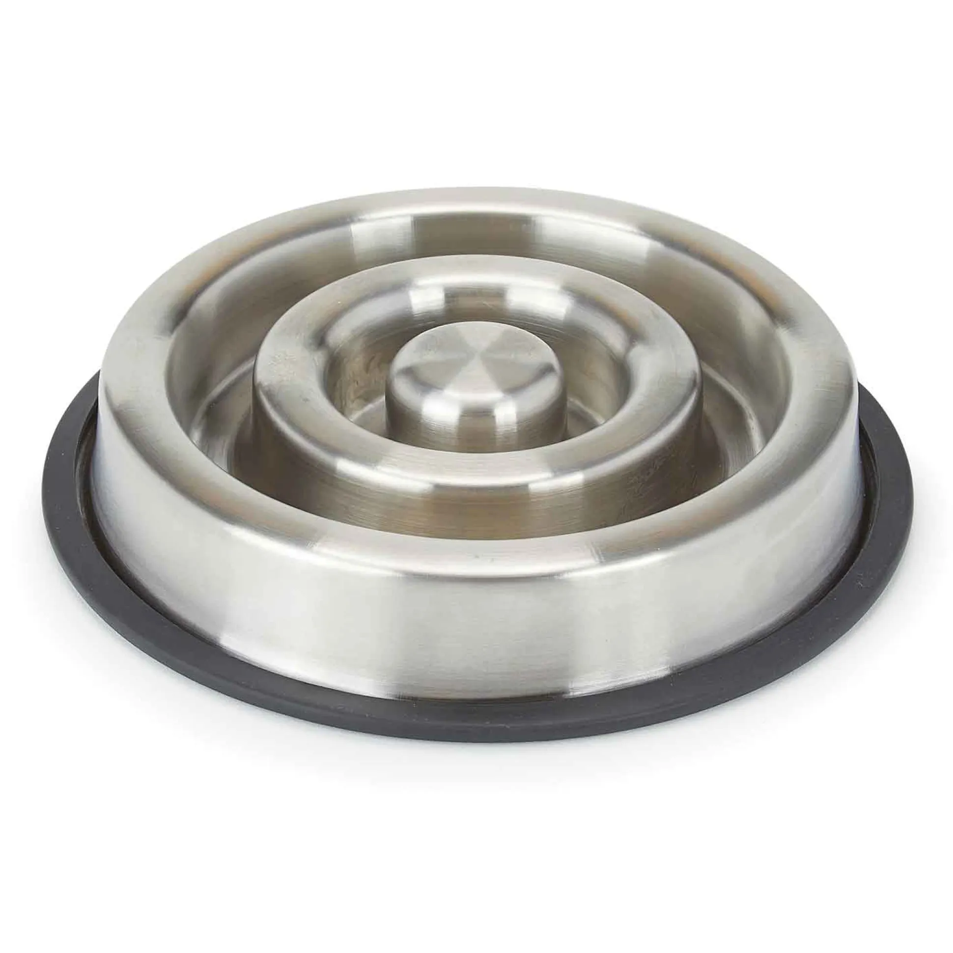 ProSelect Stainless Steel Heavy Duty Slow Feeder with Non-Skid Ring