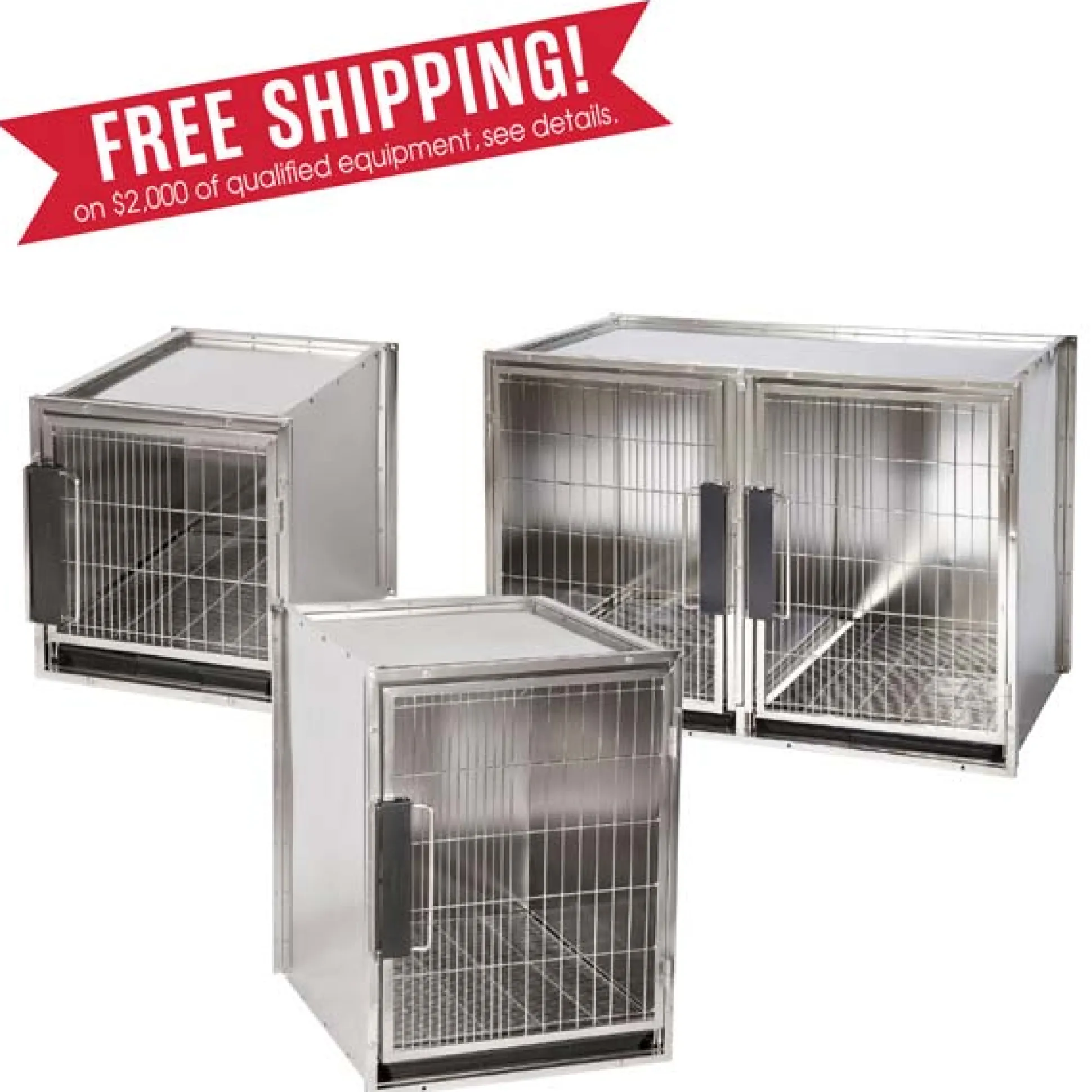 ProSelect Stainless Steel Modular Dog Kennel Cage