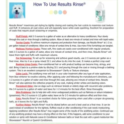Showseason Results Rinse Finishing Rinse