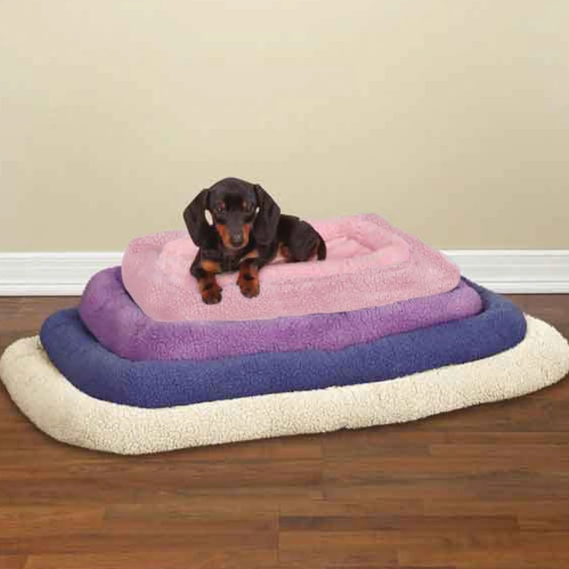 Slumber Pet Sherpa Crate Beds