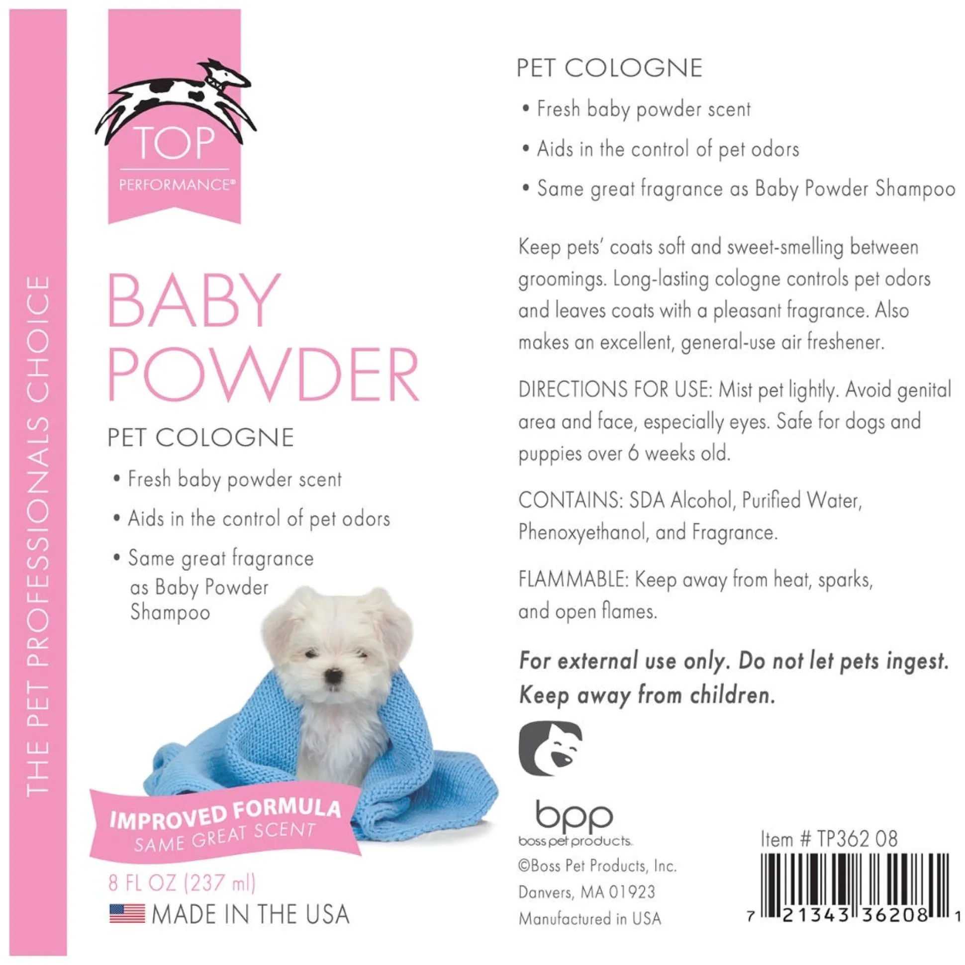 Top Performance Dog Grooming Cologne Mists
