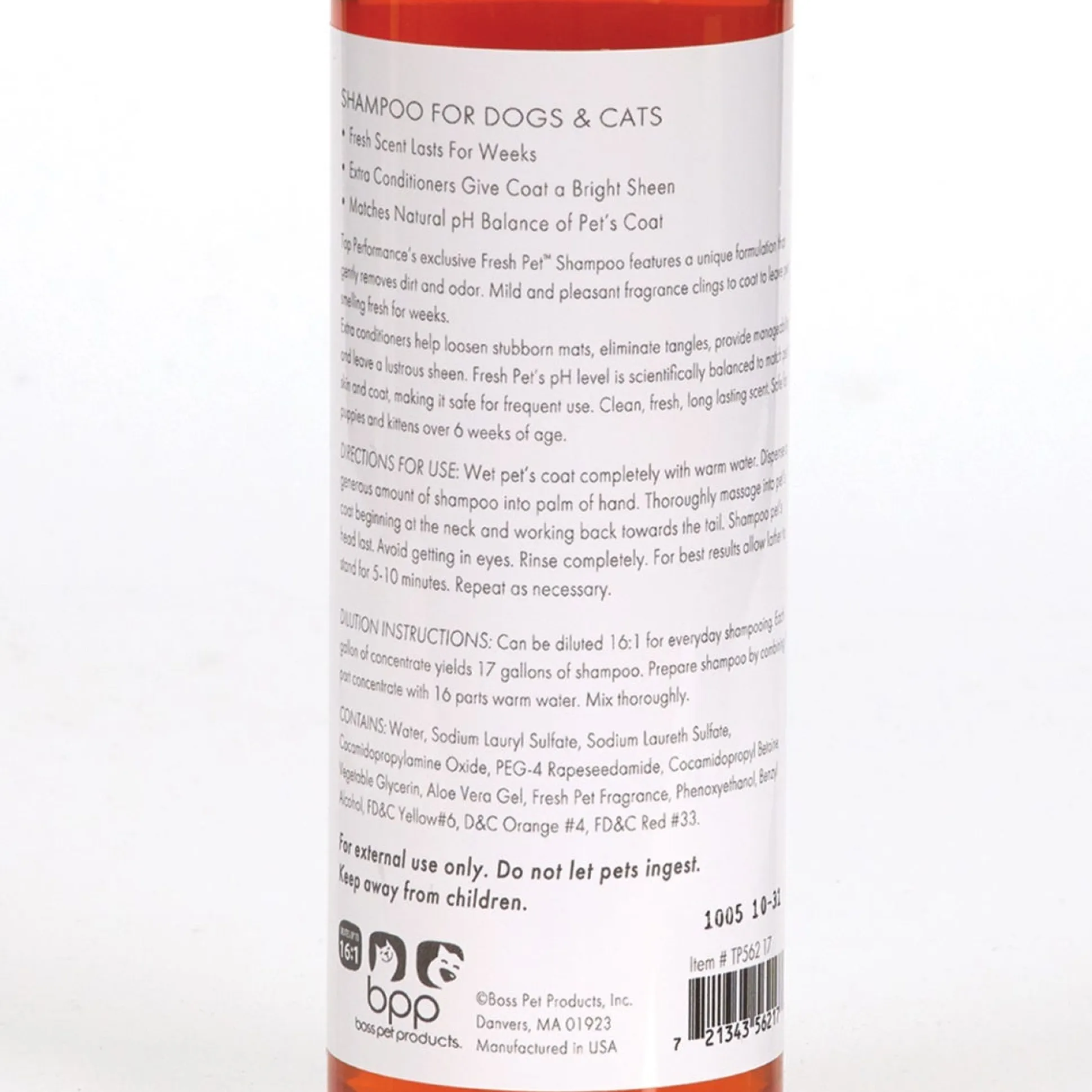 Top Performance Fresh Pet Dog Grooming Shampoo and Conditioner