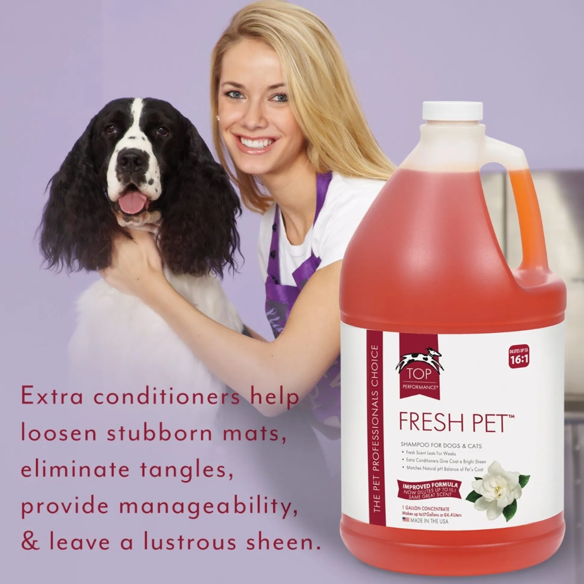 Top Performance Fresh Pet Dog Grooming Shampoo and Conditioner