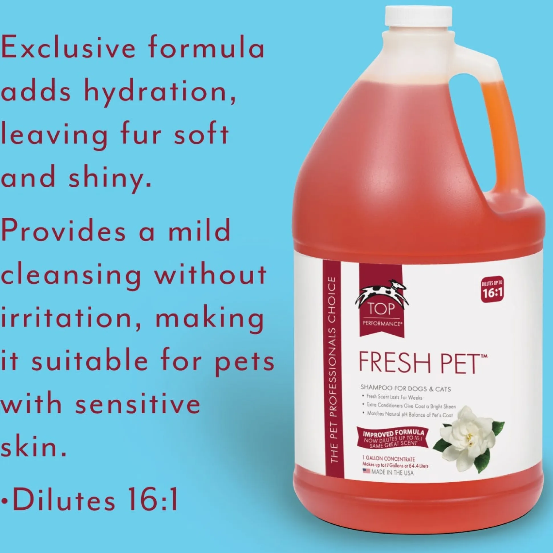 Top Performance Fresh Pet Dog Grooming Shampoo and Conditioner