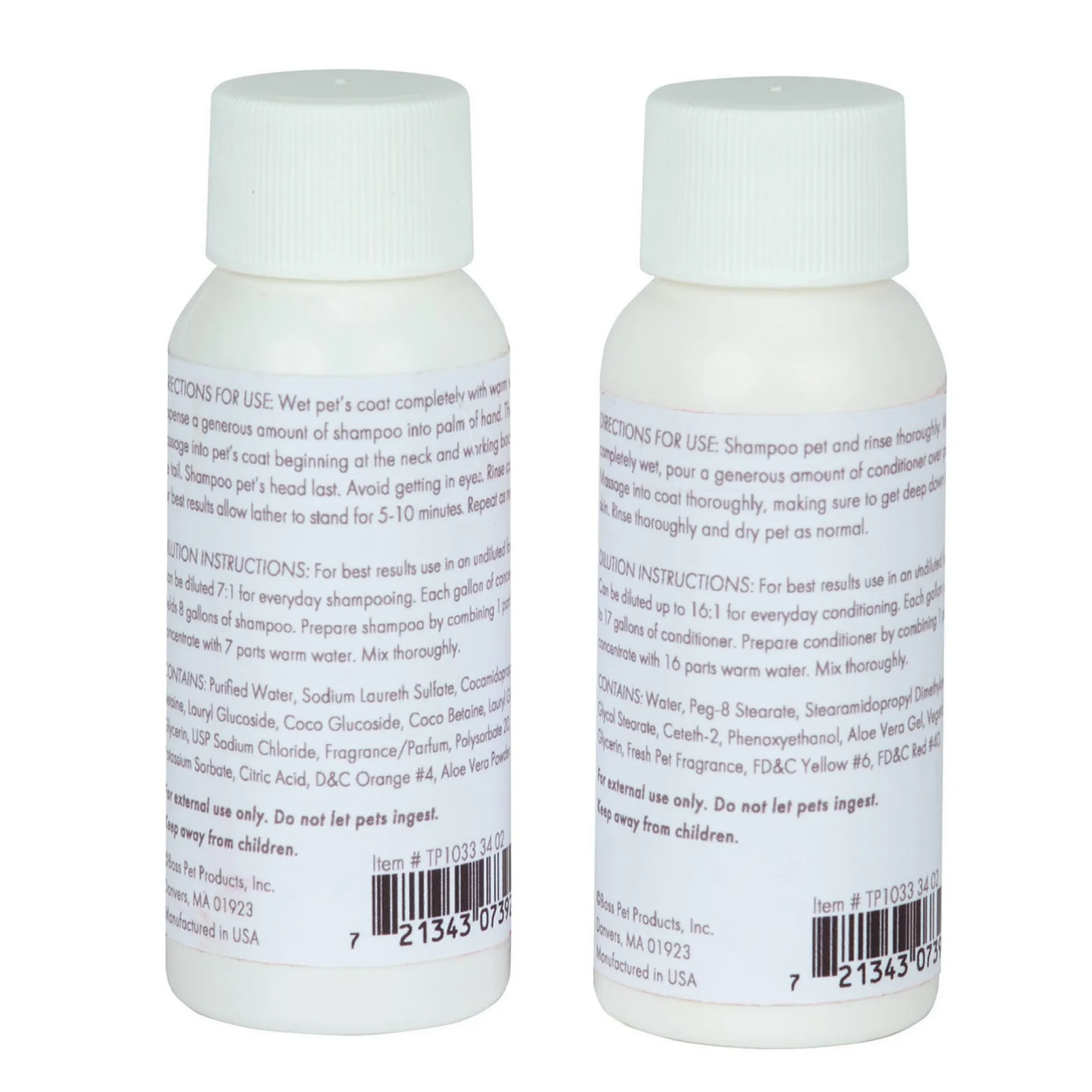 Top Performance Fresh Pet Shampoo Conditioner Sample Pack