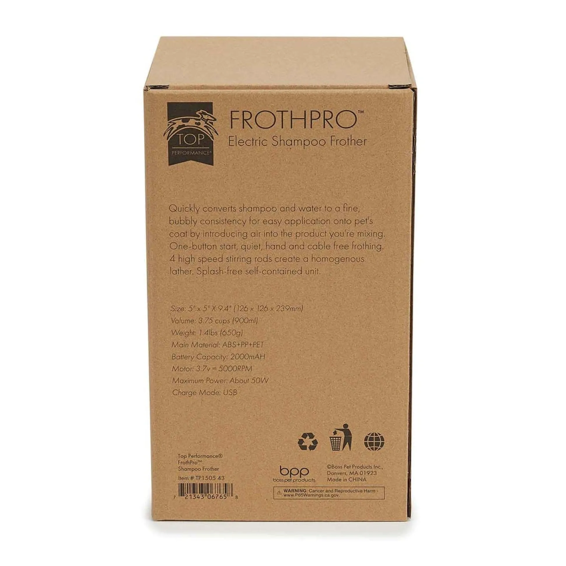 Top Performance FrothPro Dog Grooming Shampoo Frother