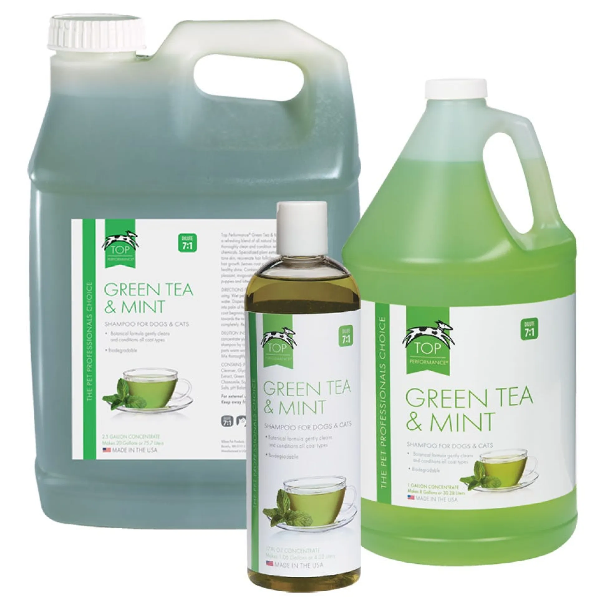 Top Performance Green Tea & Mint Dog Grooming Shampoo