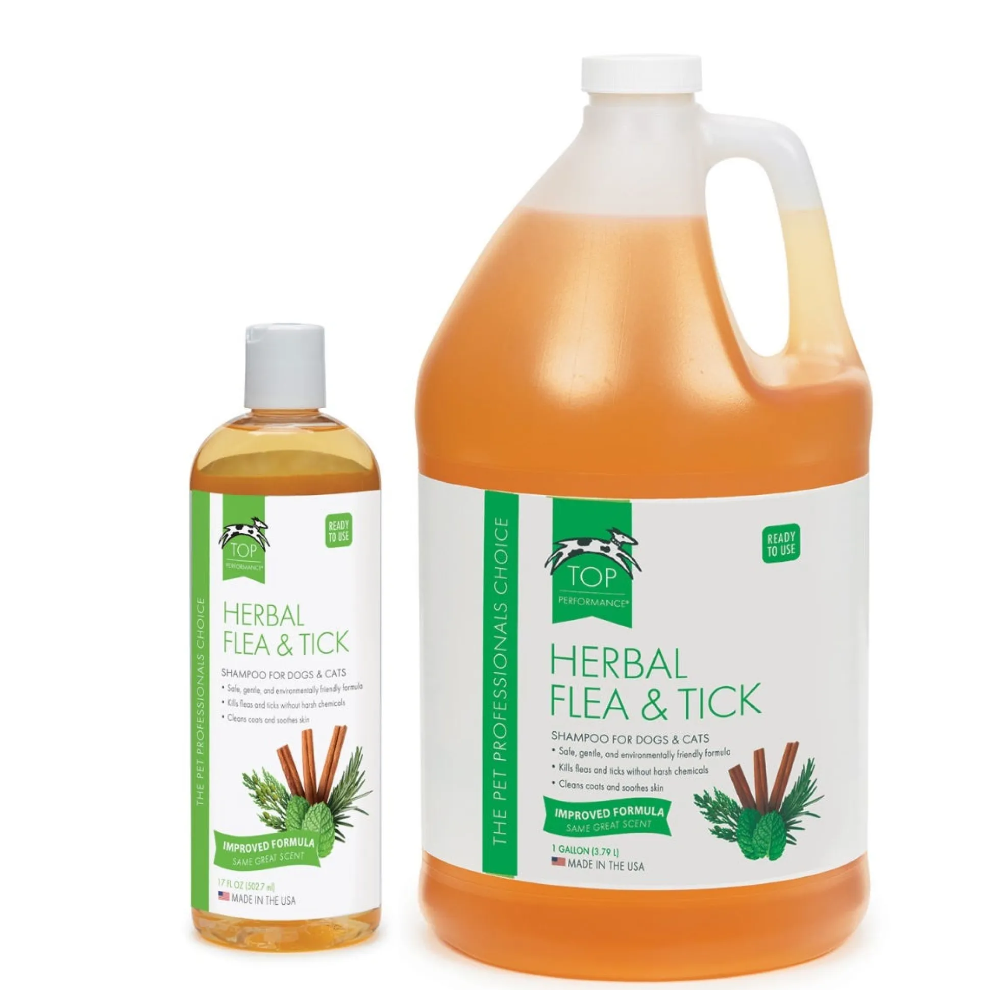 Top Performance Herbal Flea & Tick Dog Grooming Shampoo