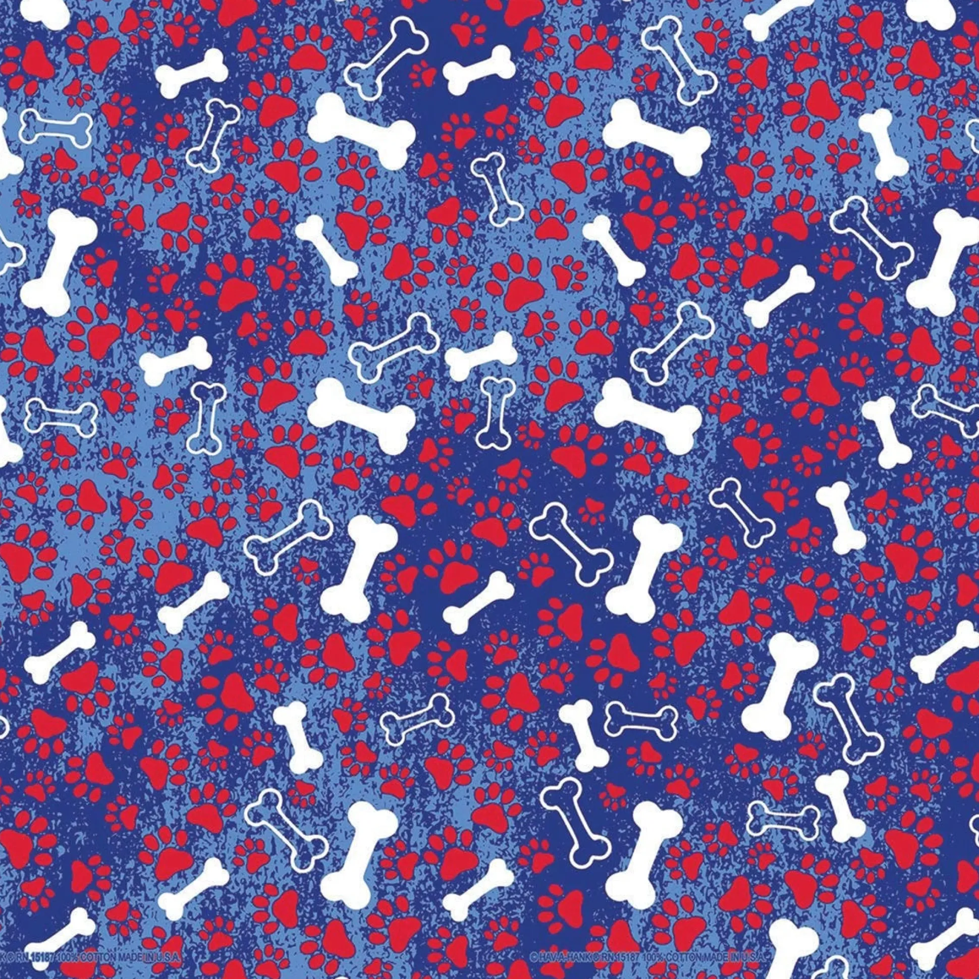 Top Performance Patriotic Bones Blue Bandanas