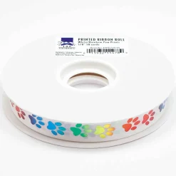 Top Performance Pawprints Printed Ribbon Rolls, 50-Yard