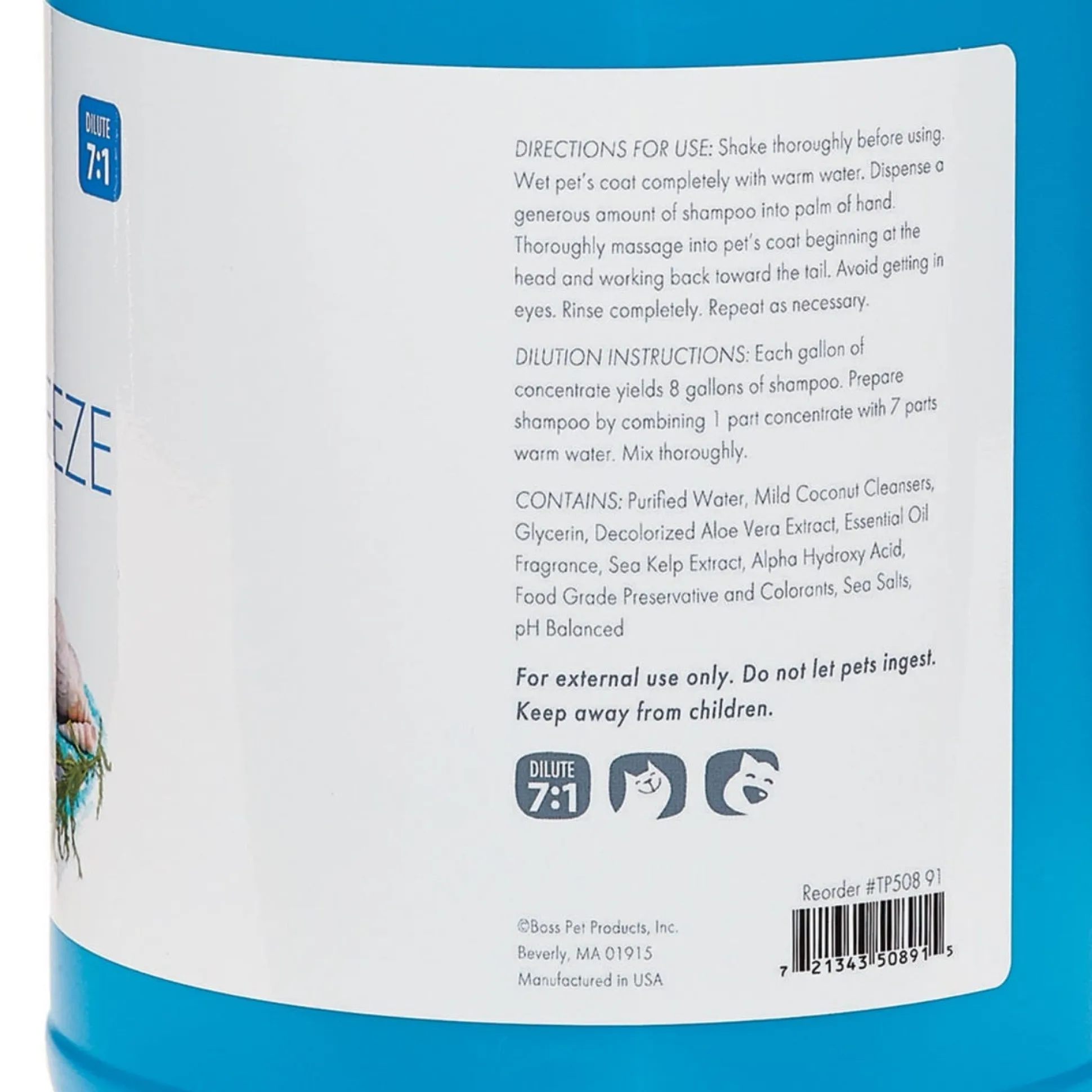 Top Performance SeaBreeze Dog Grooming Shampoo