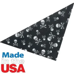 Top Performance Skulls & Crossbones Bandana Black