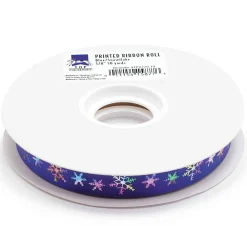 Top Performance Snowflake Printed Ribbon Rolls, 50-Yard