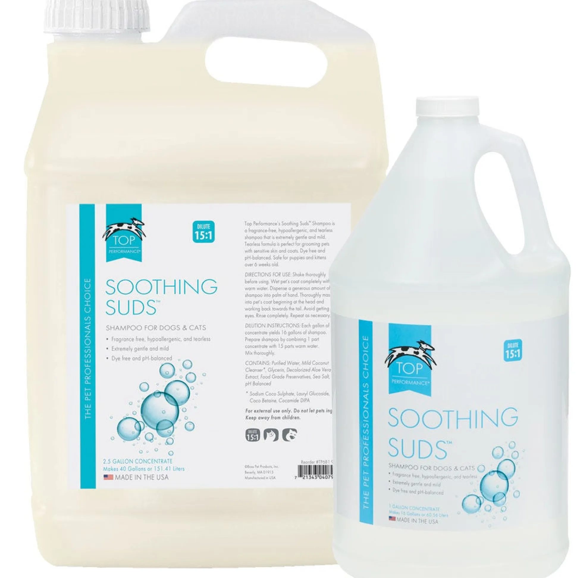 Top Performance Soothing Suds Dog Grooming Shampoos