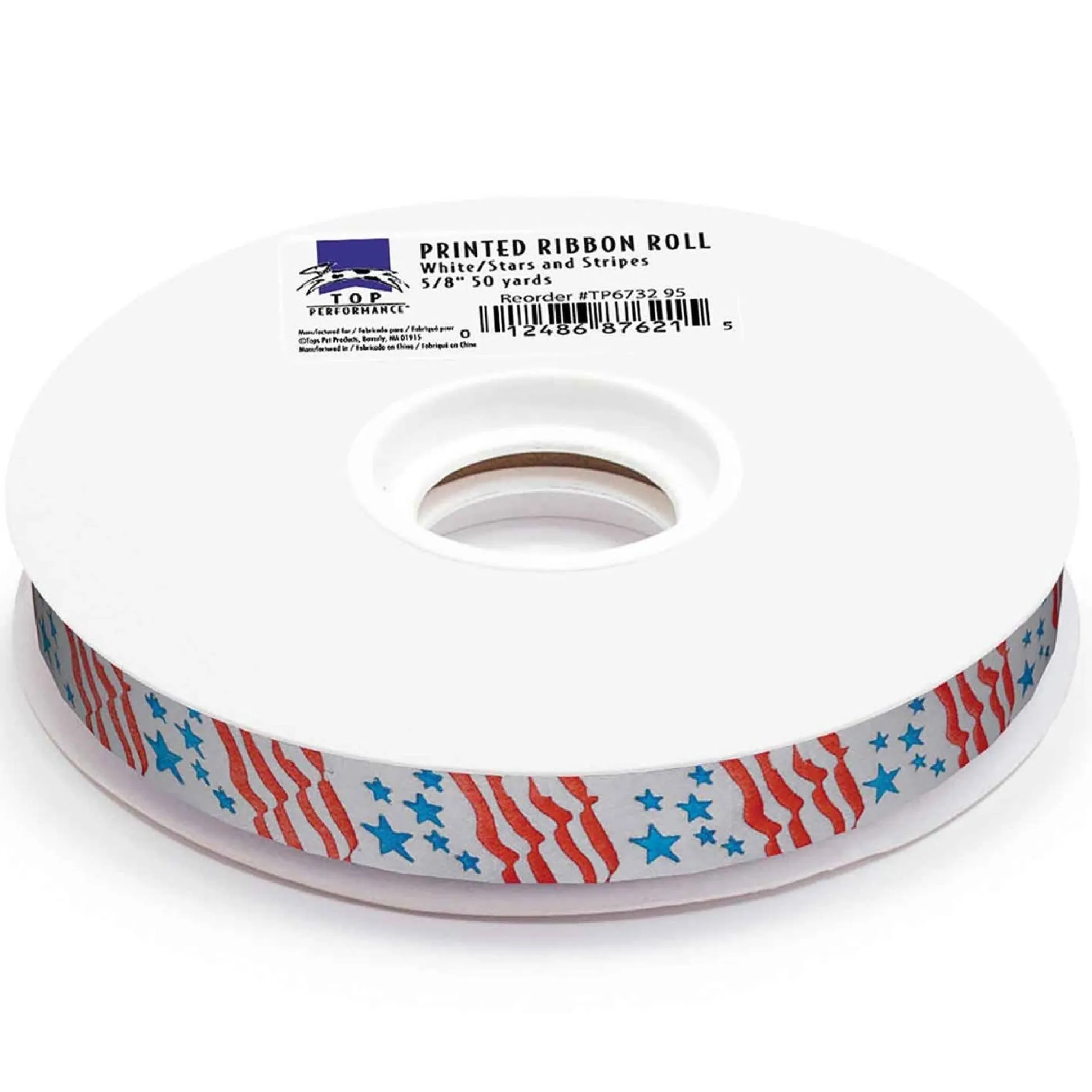 Top Performance Stars & Stripes Printed Ribbon Rolls, 50-Yard