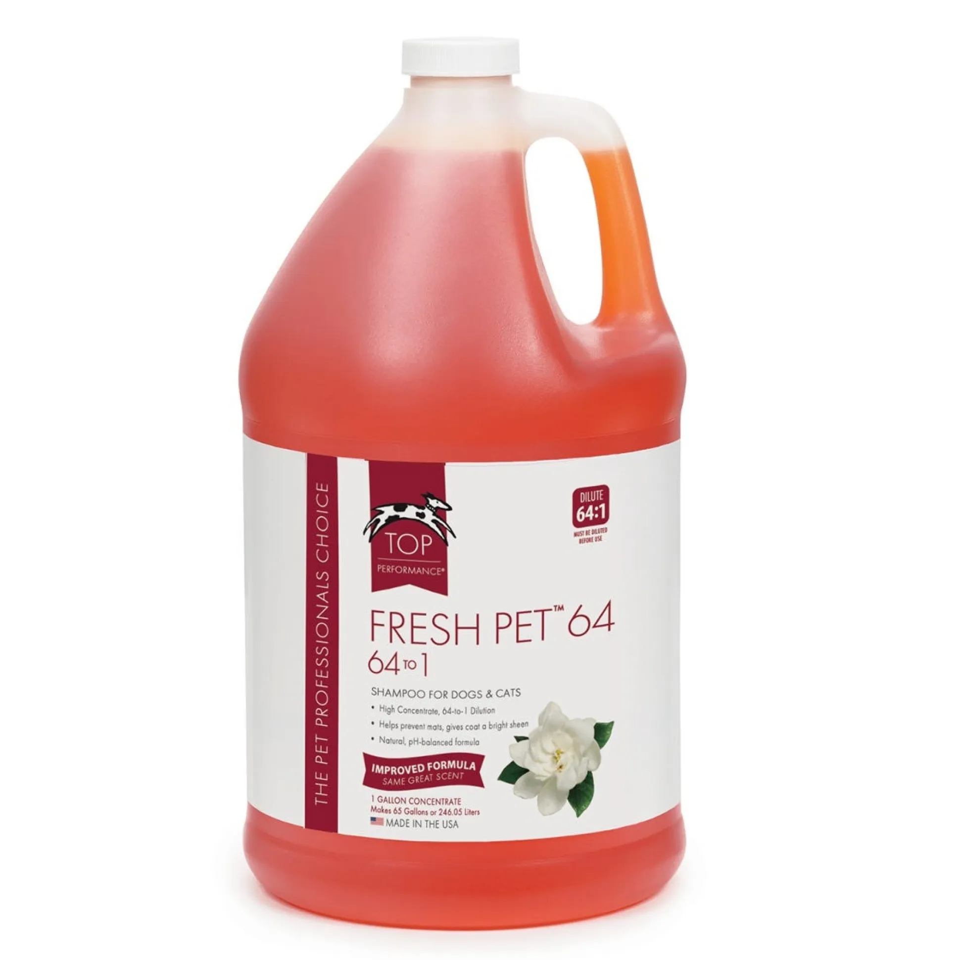 Top Performance 64 to 1 High Concentrate Dog Grooming Shampoos