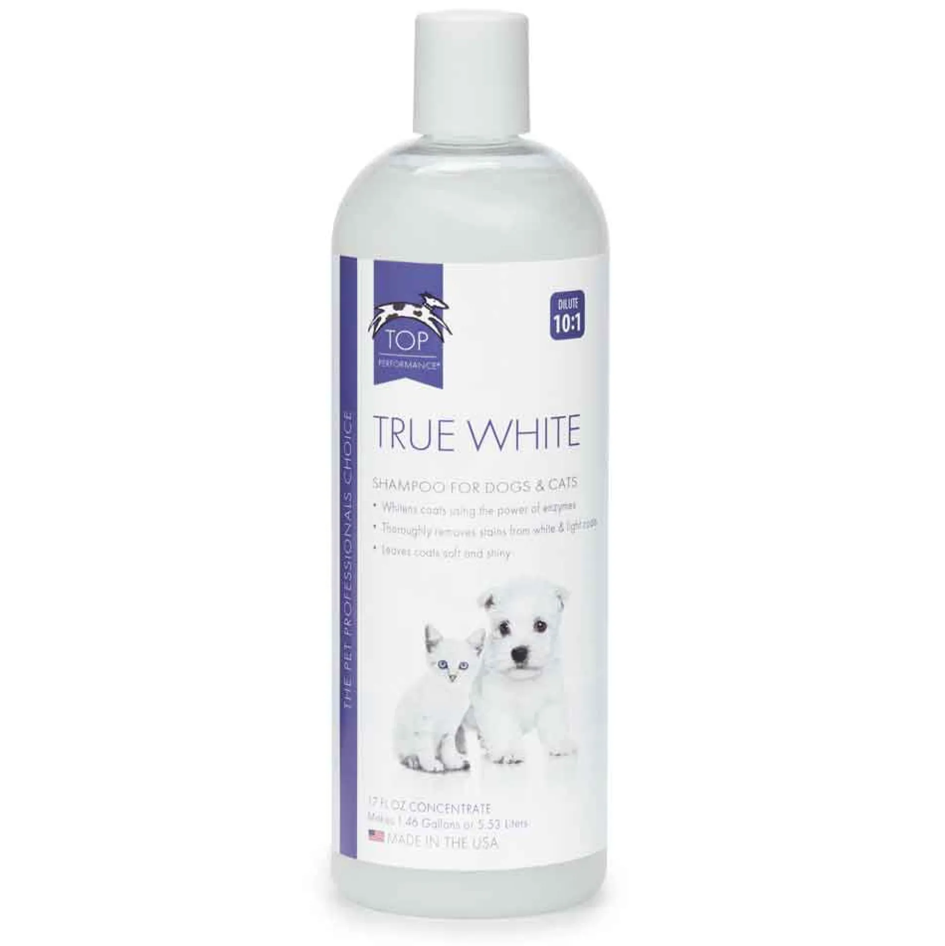 Top Performance True White Whitening Dog Grooming Shampoo