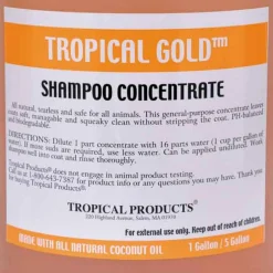 Tropical Gold Dog Grooming Shampoo