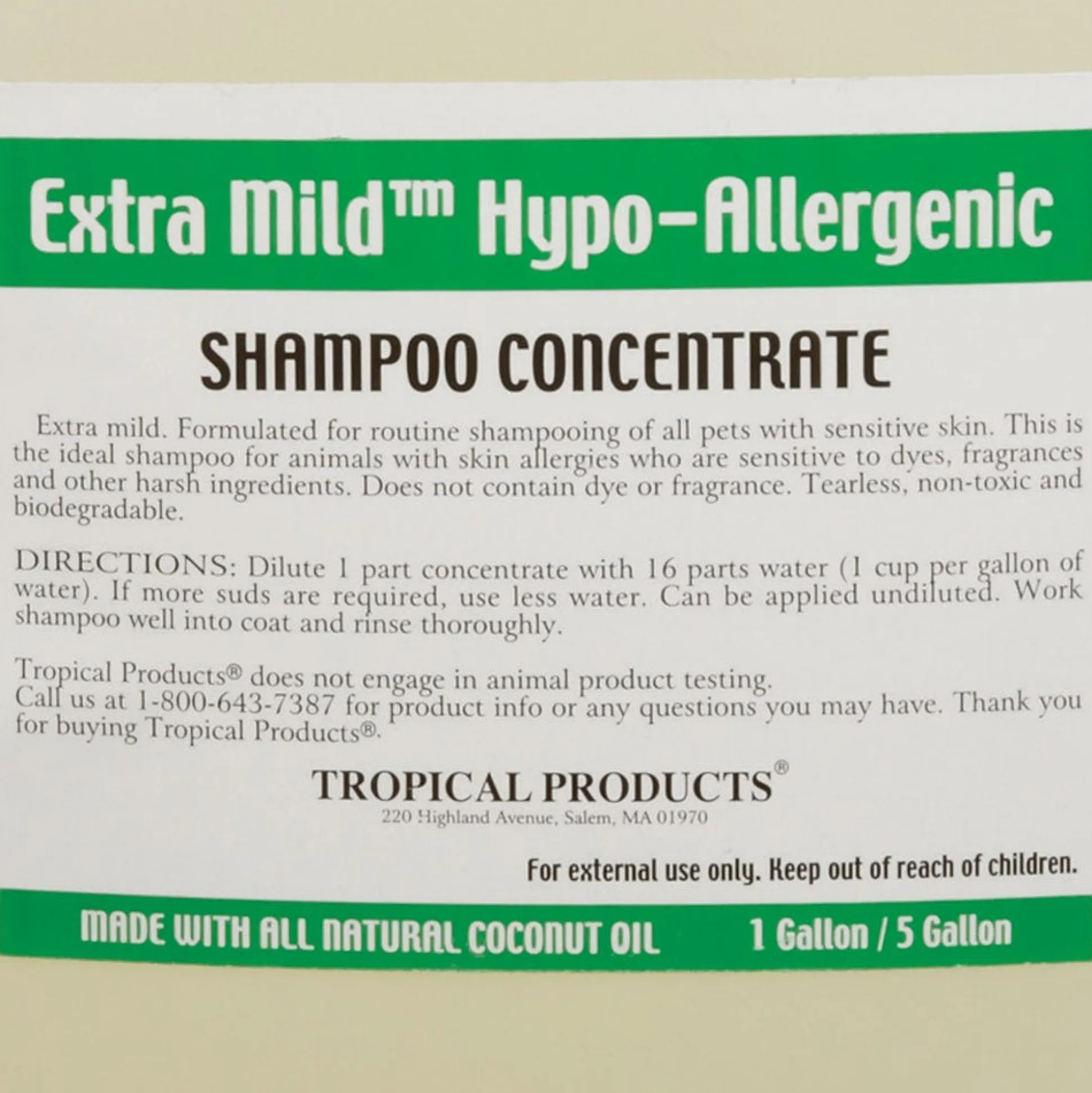 Tropical Hypoallergenic Dog Grooming Shampoo