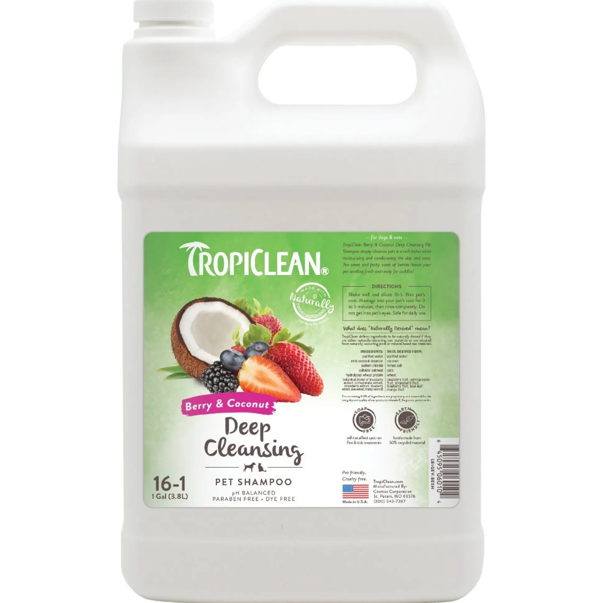 TropiClean Berry & Coconut Deep Clean Shampoo