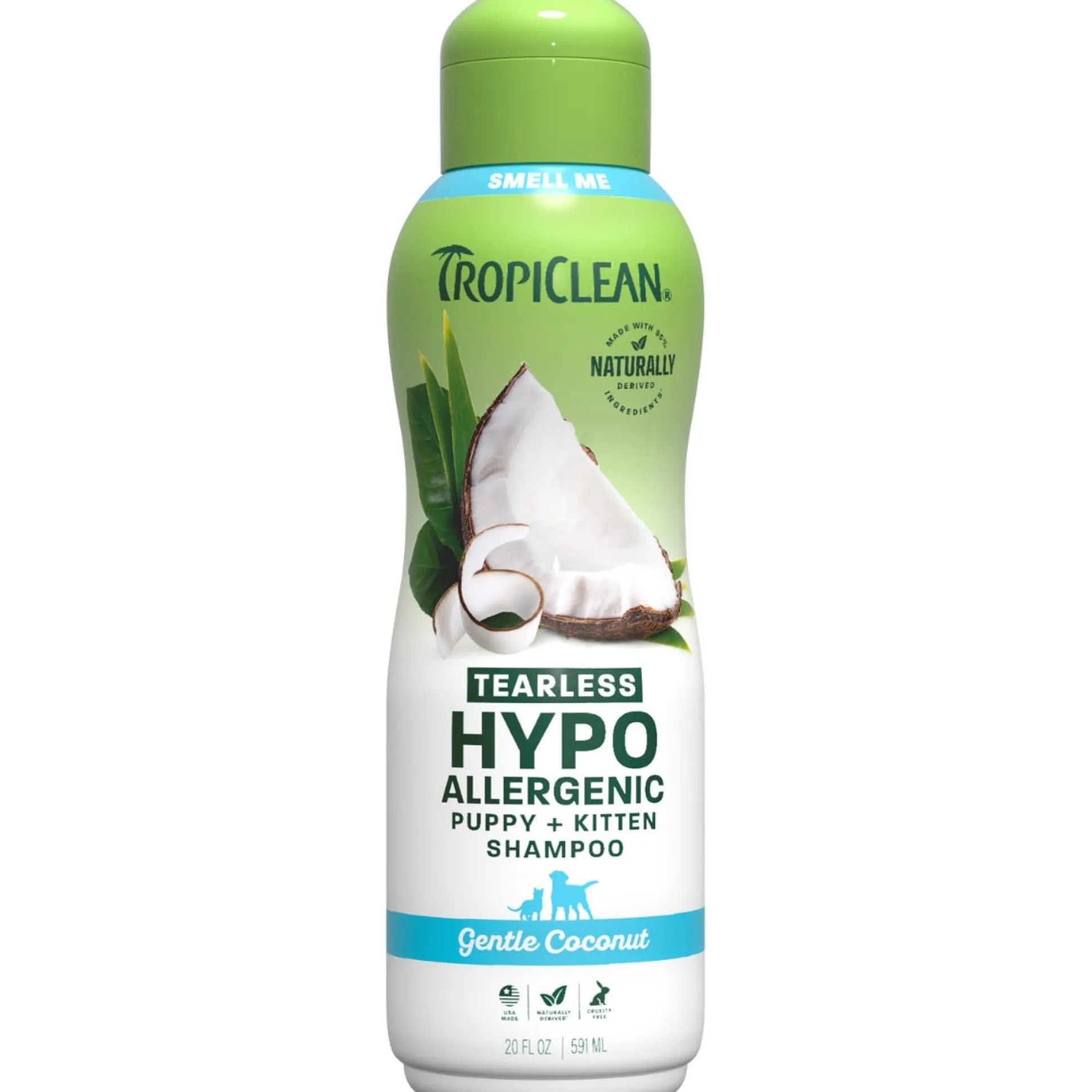 TropiClean Gentle Coconut Hypoallergenic Puppy Grooming Shampoo
