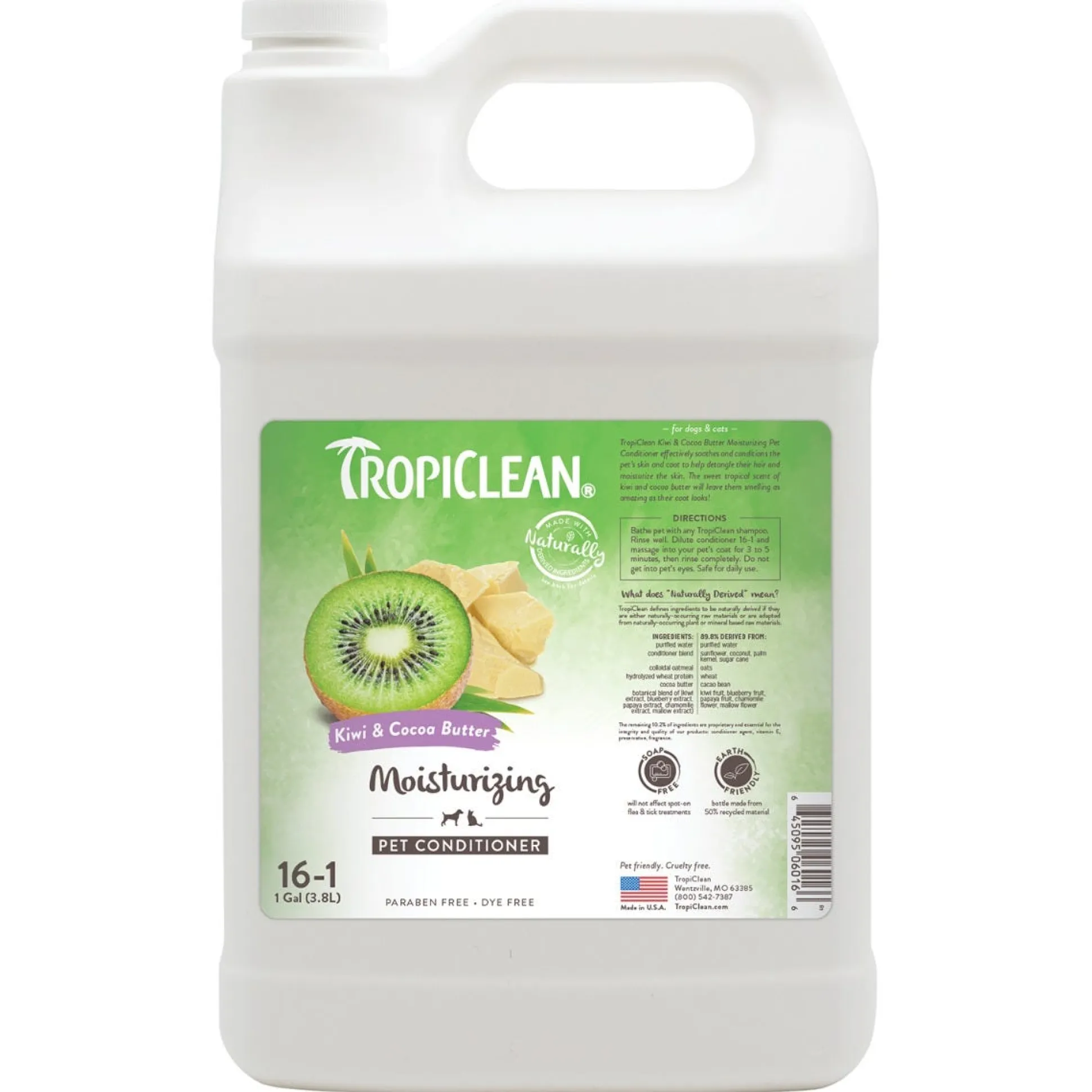 TropiClean Kiwi & Cocoa Butter Dog Grooming Conditioner