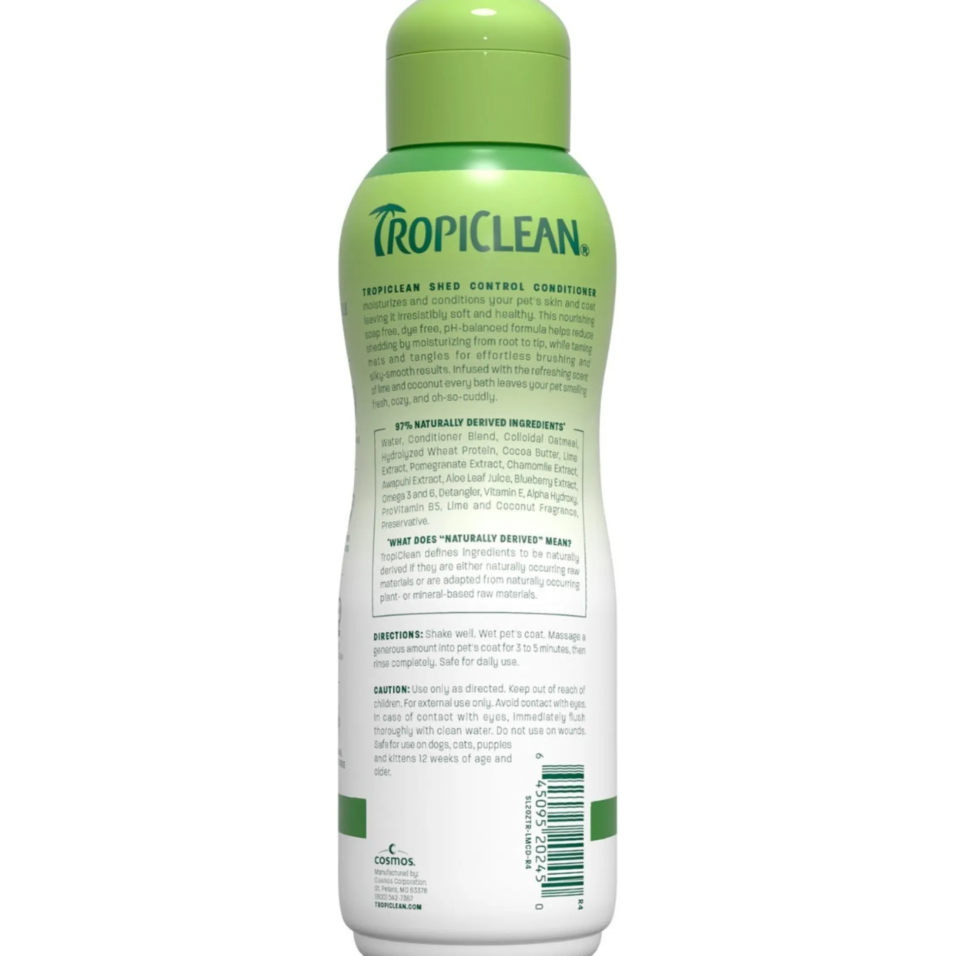 TropiClean Lime & Cocoa Butter Shed Control Dog Conditioner