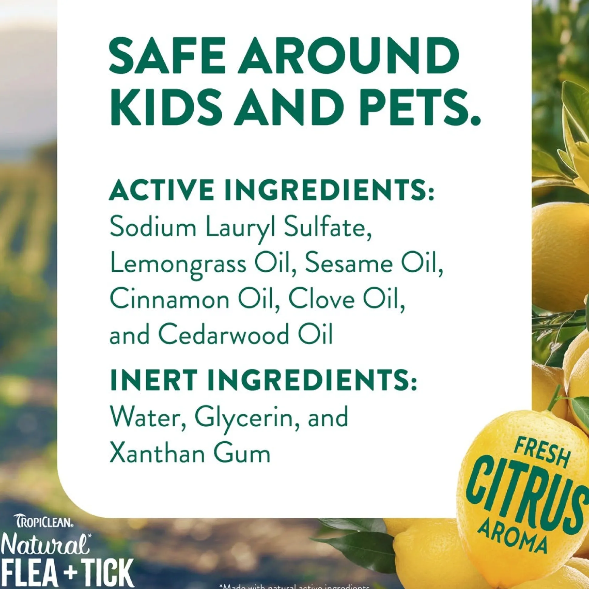 TropiClean Natural Flea & Tick Dog Grooming Shampoo Max Strength