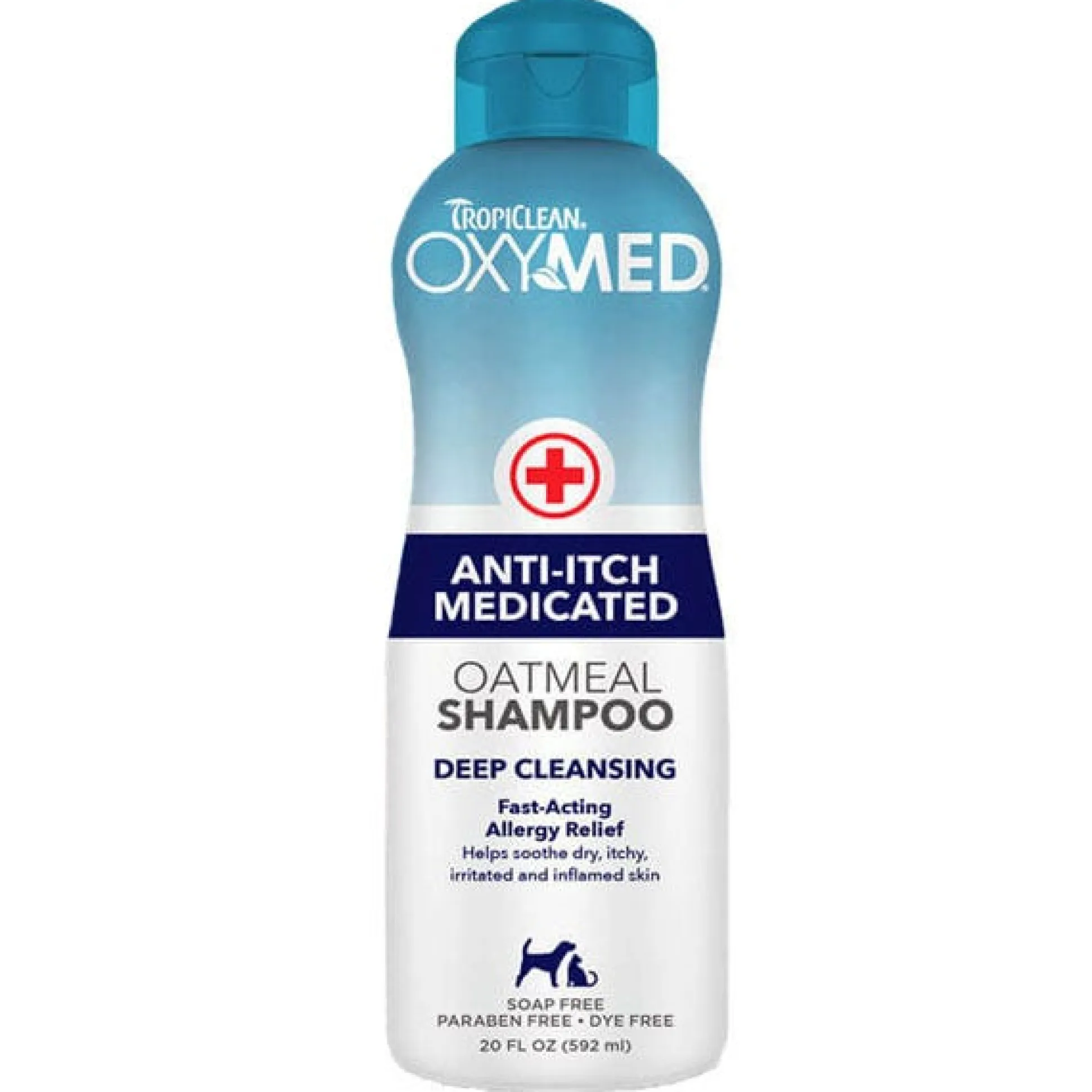 TropiClean OxyMed Oatmeal Dog Grooming Shampoo