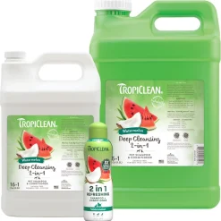 TropiClean Watermelon 2 in 1 Dog Grooming Shampoo and Conditioner
