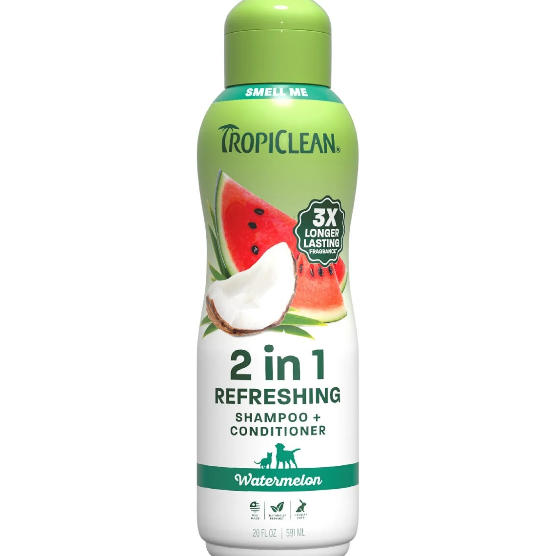 TropiClean Watermelon 2 in 1 Dog Grooming Shampoo and Conditioner