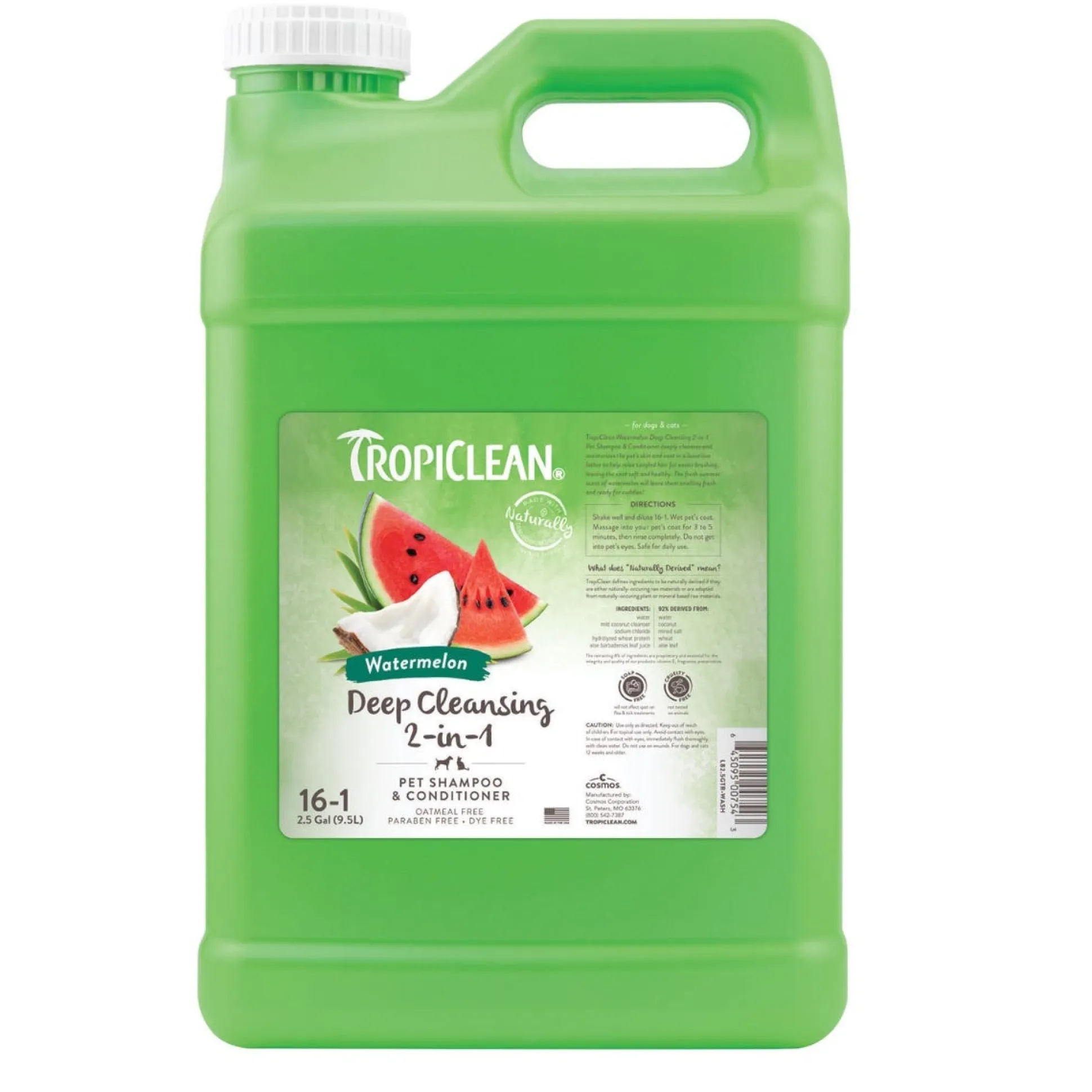 TropiClean Watermelon 2 in 1 Dog Grooming Shampoo and Conditioner