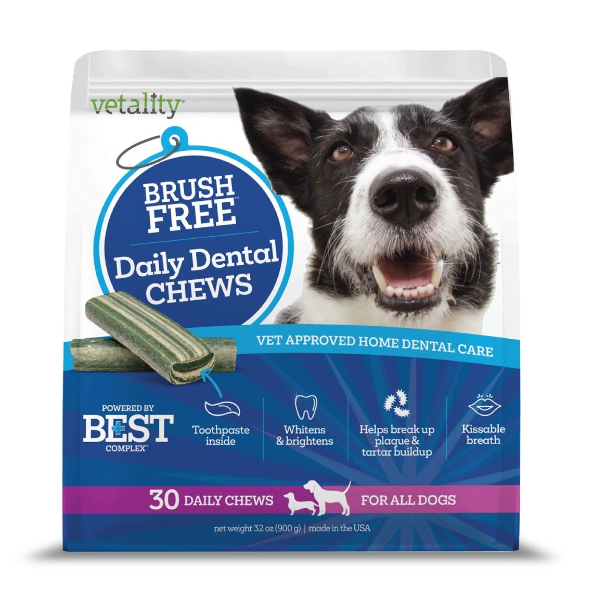 Vetality Brush Free Daily Dental Chews