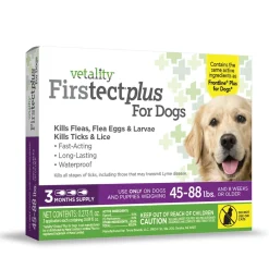 Vetality Firstect Plus for Dogs 3 Month Spot On