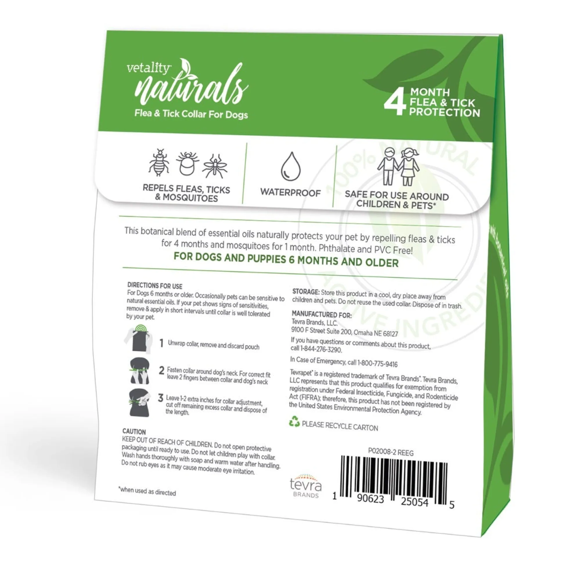 Vetality Naturals 4-month Flea and Tick Collars for Dogs