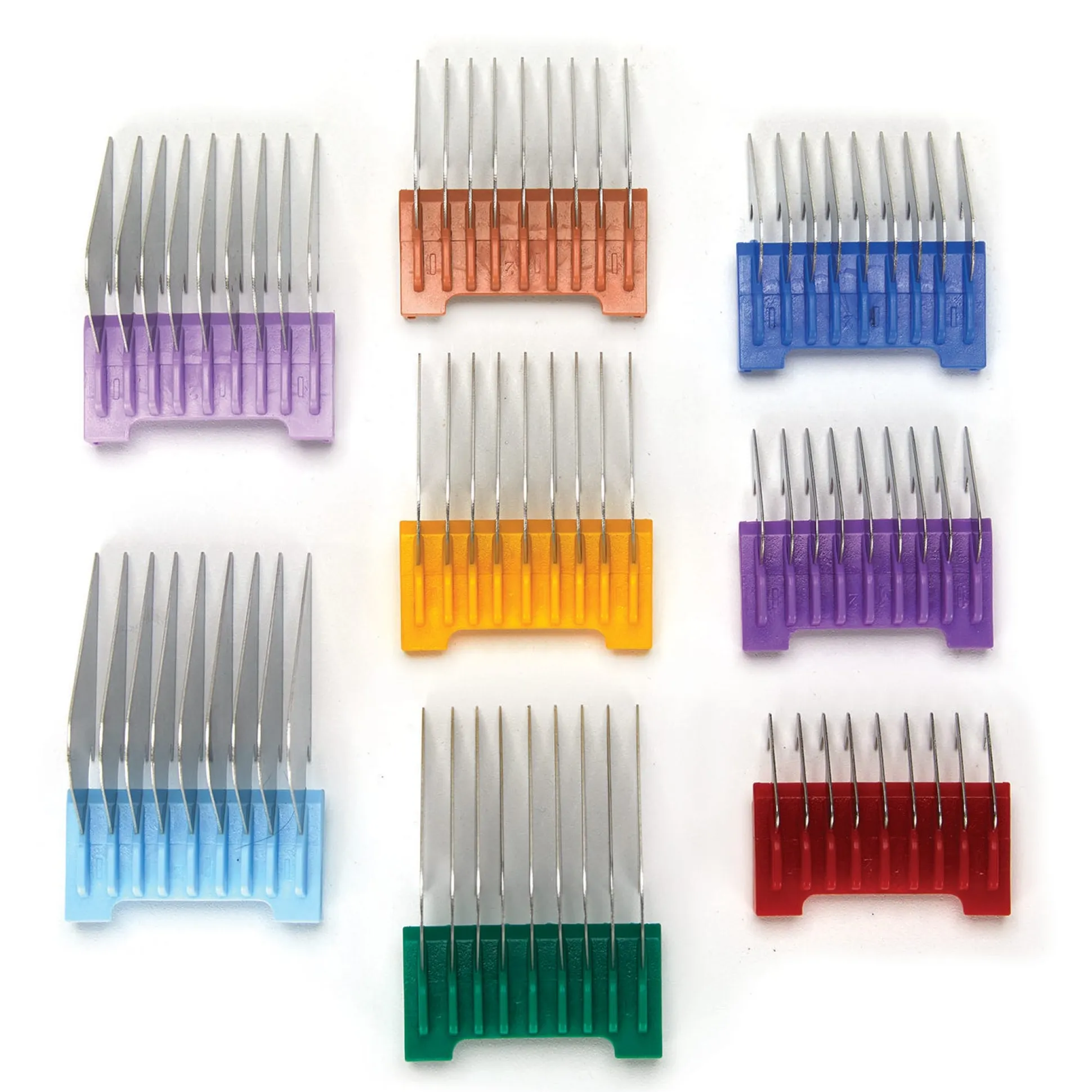 Wahl 8 pc 5 in 1 Stainless Steel Attachment Comb Set