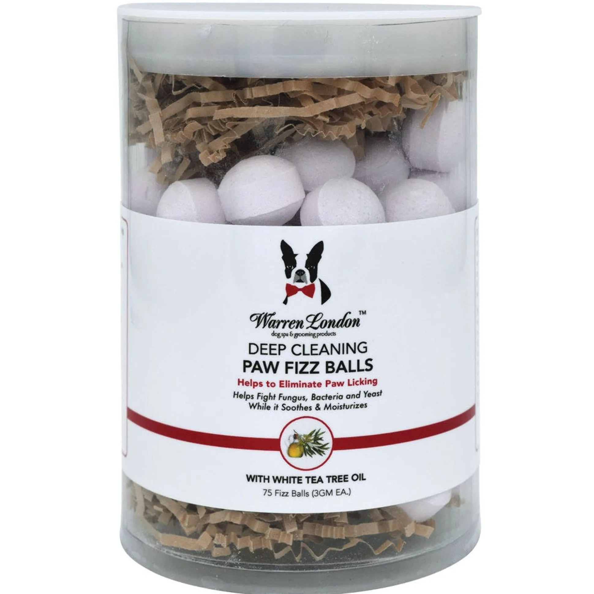 Warren London Deep Cleaning Paw Fizz Balls 75 Ct