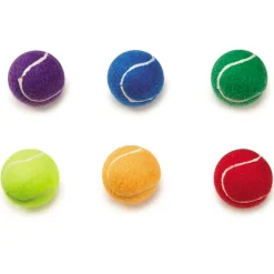 Zanies Rainbow Mini Tennis Ball 6pk
